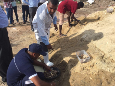 A mass grave was discovered in Mannar on May 28, 2018